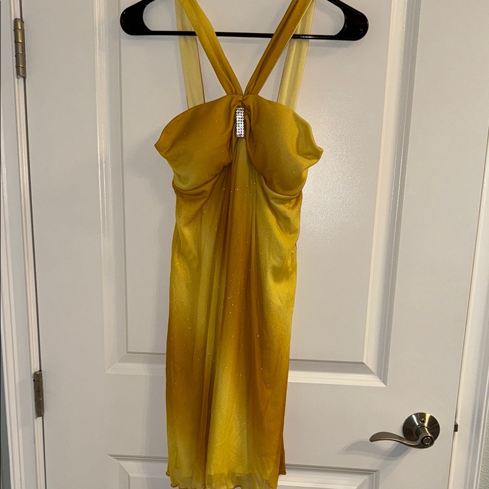 BCX Yellow and Gold Dress